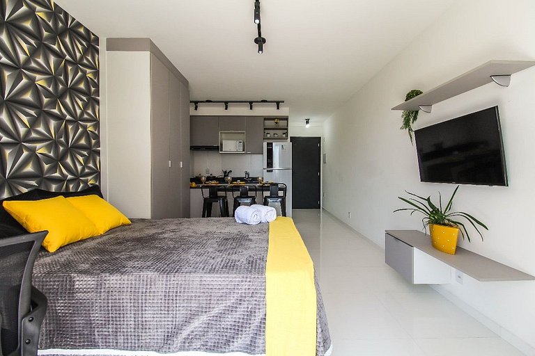 LF101 - Studio decorado no Tatuapé (Metrô a 250m)