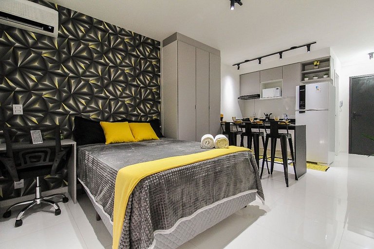 LF101 - Studio decorado no Tatuapé (Metrô a 250m)