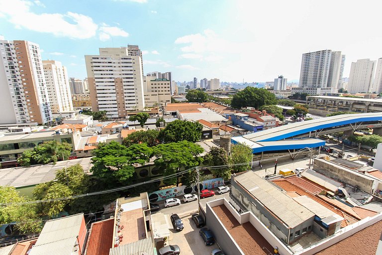 BL911 - Moderno Apto p/ 6 ao lado do Metrô Belém