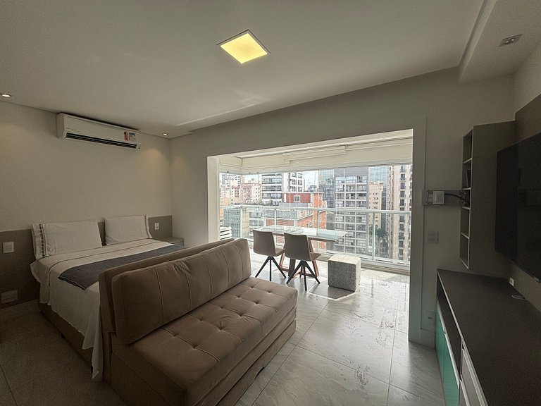 VS1604 - Studio com Piscina e Vaga na Rua Augusta