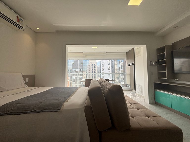 VS1604 - Studio com Piscina e Vaga na Rua Augusta