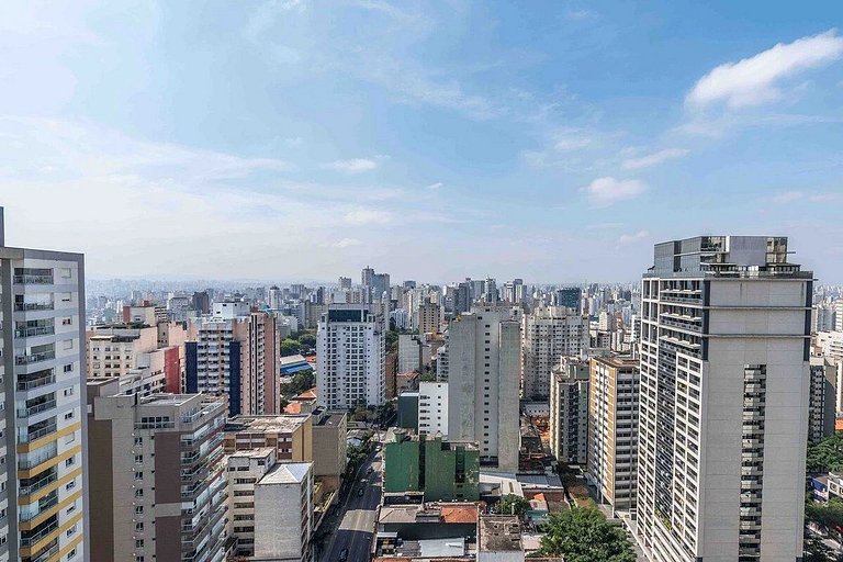 VS1604 - Studio com Piscina e Vaga na Rua Augusta