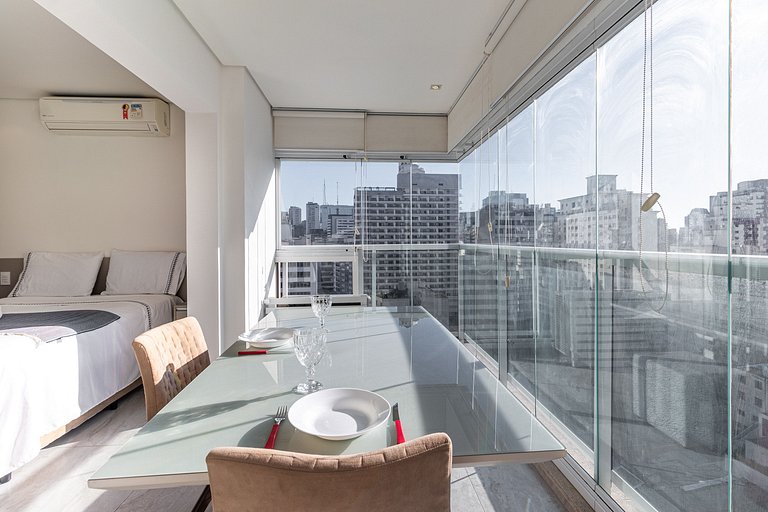 VS1604 - Studio com Piscina e Vaga na Rua Augusta