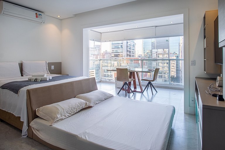 VS1604 - Studio com Piscina e Vaga na Rua Augusta