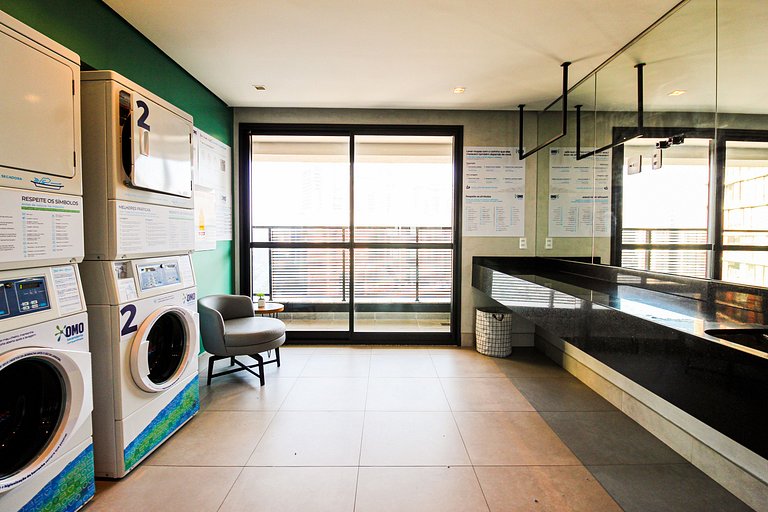 SBK602 - Studio de Luxo no Brooklin (170m Metrô)