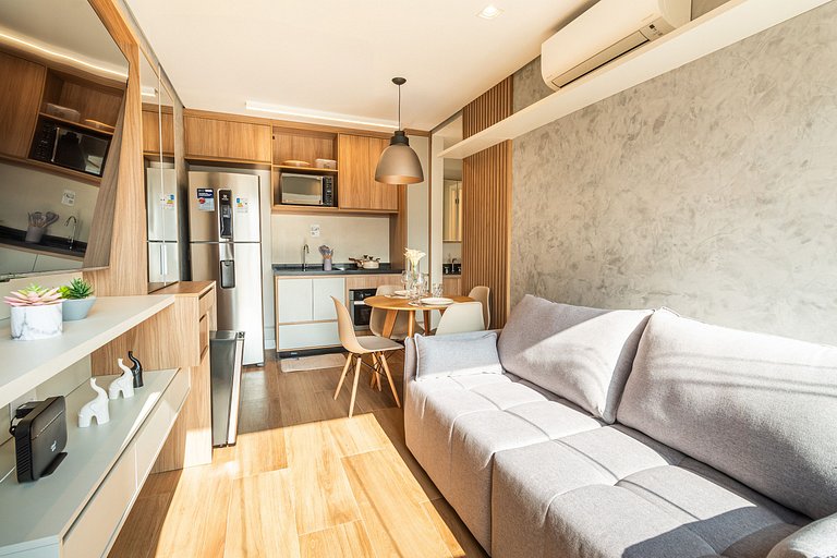 SBK602 - Studio de Luxo no Brooklin (170m Metrô)