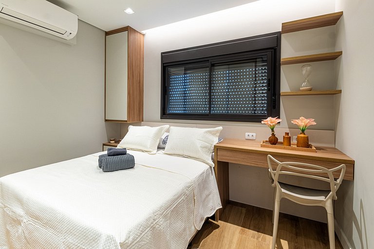 SBK602 - Studio de Luxo no Brooklin (170m Metrô)