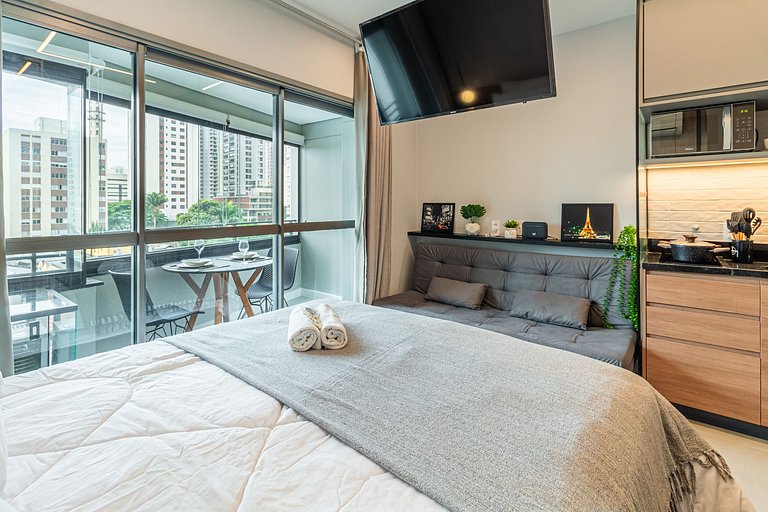 WBK611 - Studio Moderno no Brooklin | 4 pessoas