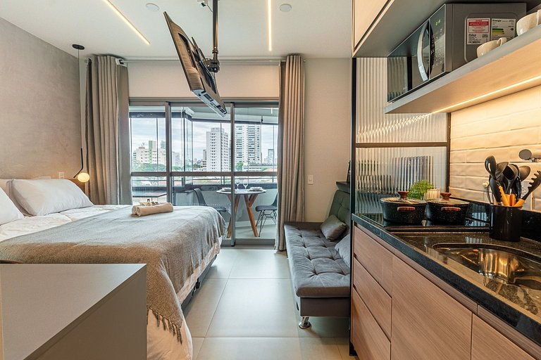 WBK611 - Studio Moderno no Brooklin | 4 pessoas