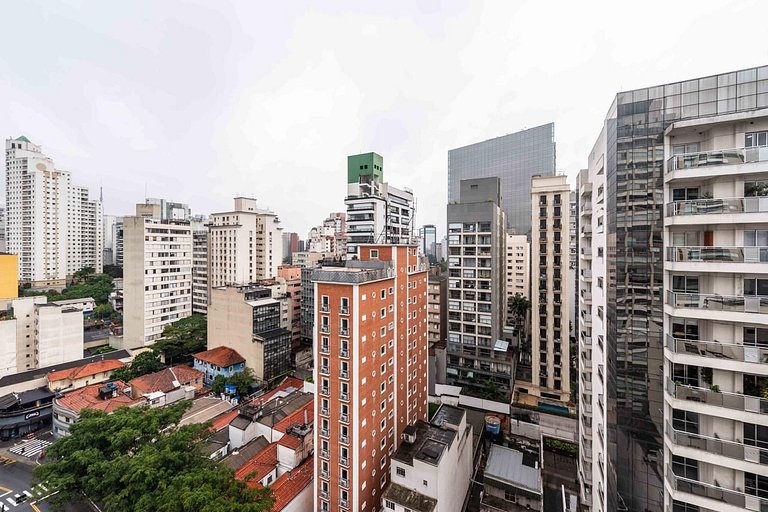 VS1602 - Moderno apto com garagem na Rua Augusta