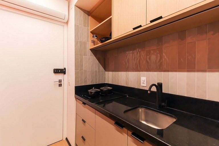 PES504 - Studio c/ Piscina e Academia em Pinheiros