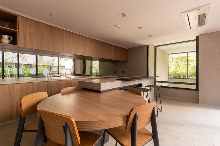 PES504 - Studio c/ Piscina e Academia em Pinheiros