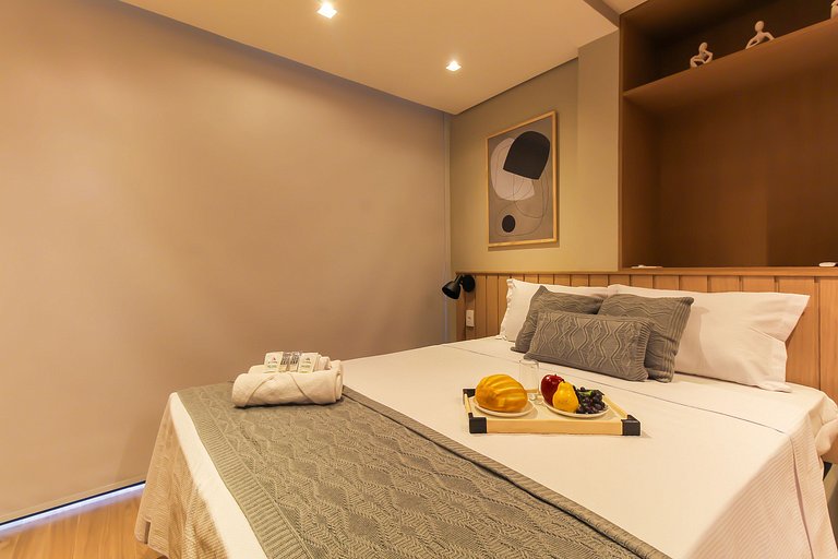 PES504 - Studio c/ Piscina e Academia em Pinheiros
