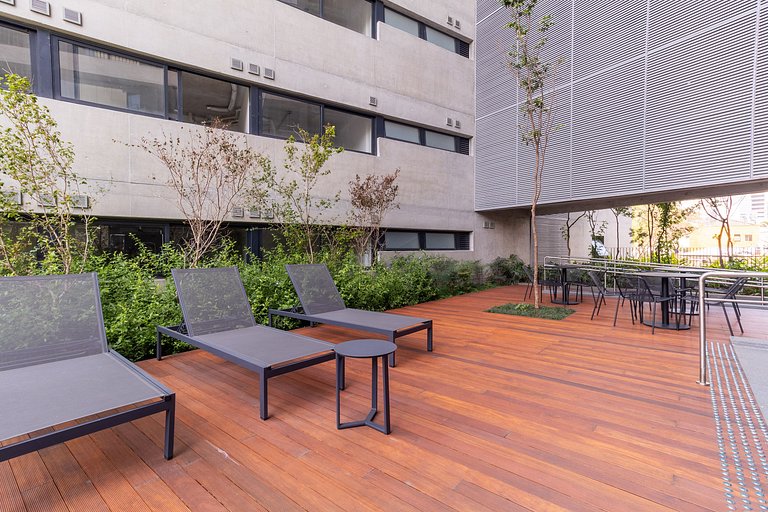 PES504 - Studio c/ Piscina e Academia em Pinheiros