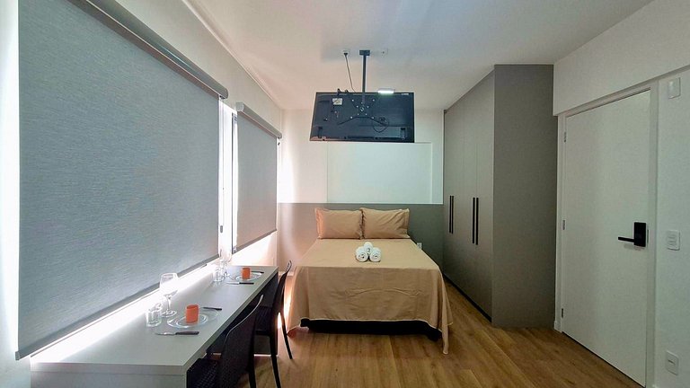 NVM23 - Studio completo c/ lazer na Vila Mariana
