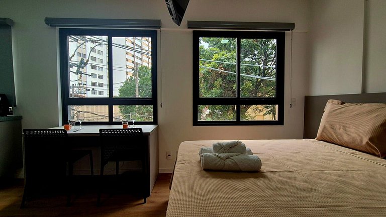 NVM23 - Studio completo c/ lazer na Vila Mariana