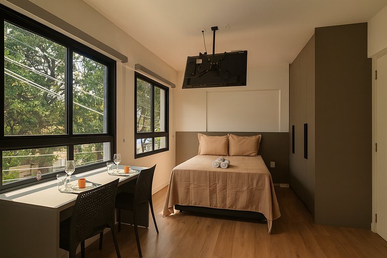 NVM23 - Studio completo c/ lazer na Vila Mariana