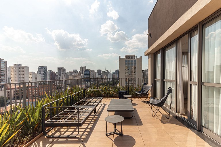 Studio Charmoso com Varanda – Próximo ao Metrô