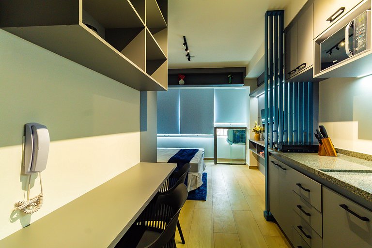 TBV1607 – Studio Moderno no centro | C Garagem